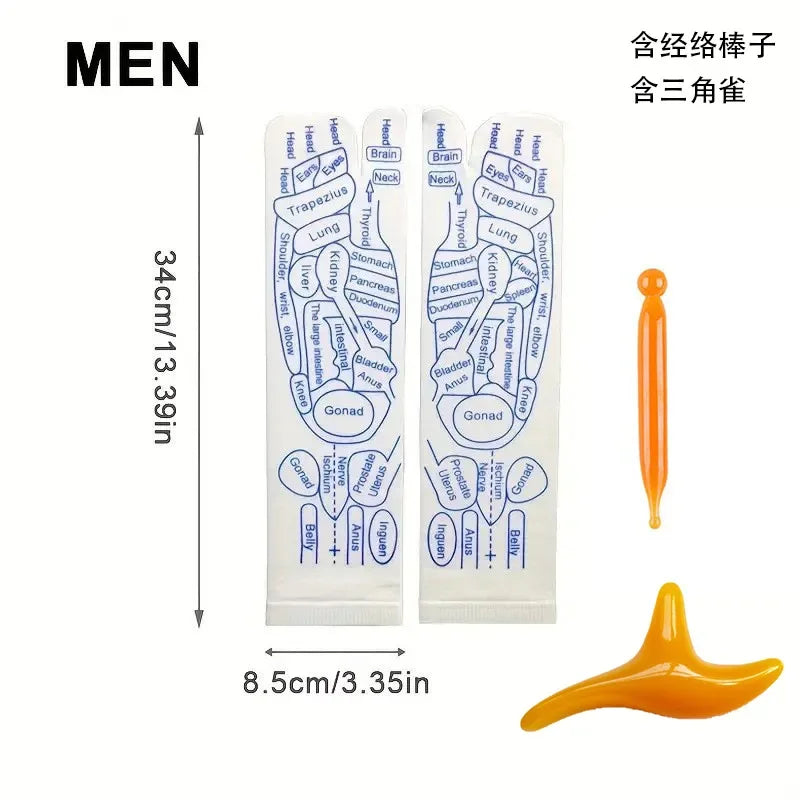 Textured Acupressure-Style Massage Socks