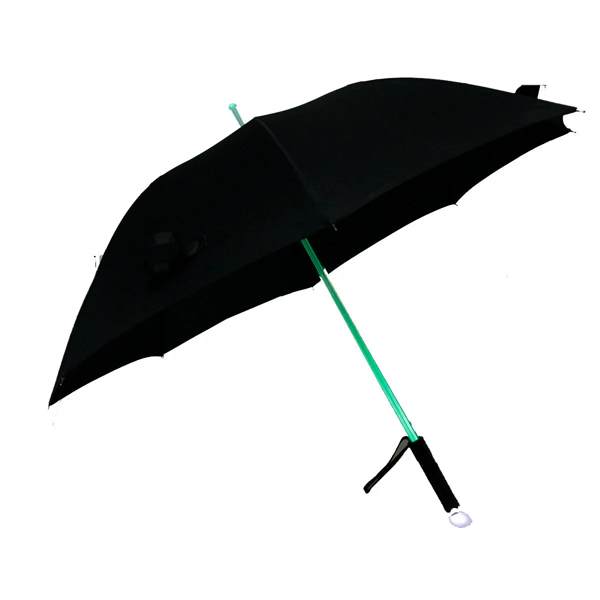 LED Light Up Umbrellas with Flashlight Handle, Clear, Black, Gray, Red