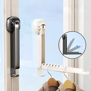 Fold-Away Wall Clothes Hanger Rack – Black or White