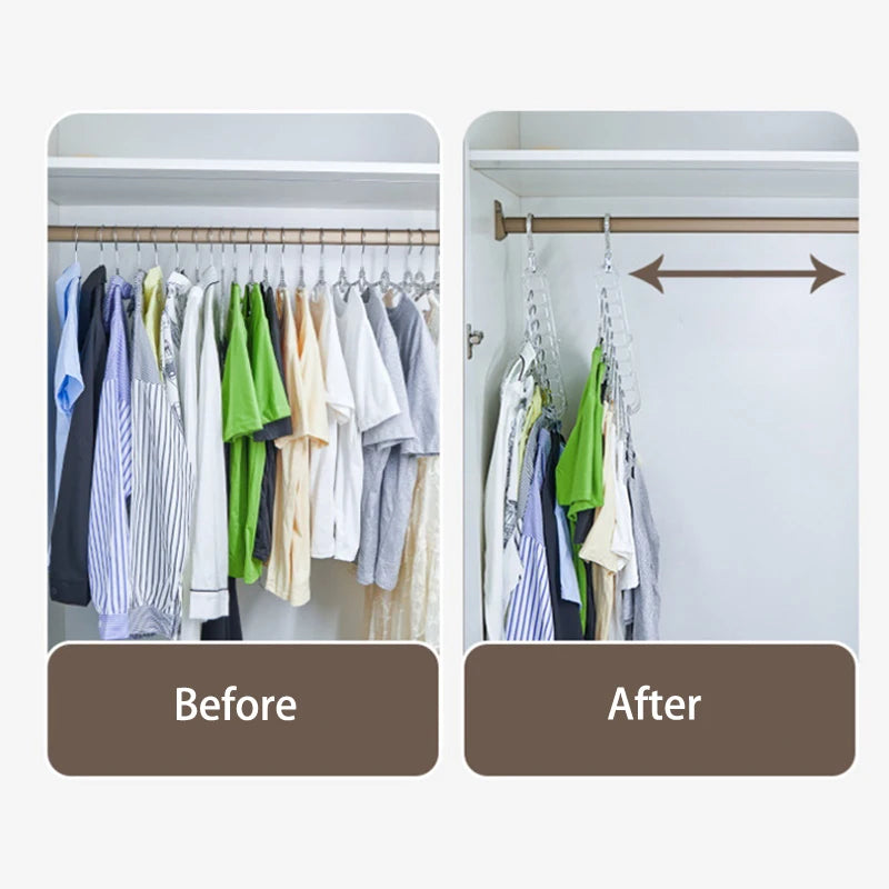 9-in-1 Rotating Multi-Layer Clothes Hanger – 2 Styles