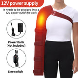 Heated Arm Massager Brace – Vibration & Thermal Therapy for Elbow, Shoulder & Arm Pain Relief