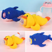 Cute Plush Feeding Bottles Bag Milk Wate Bottle Pouch Cover Toy Baby Nursing Bottle Cover Soothing Device