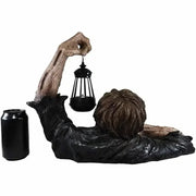 Crawling Zombie with LED Lantern Halloween Decoration