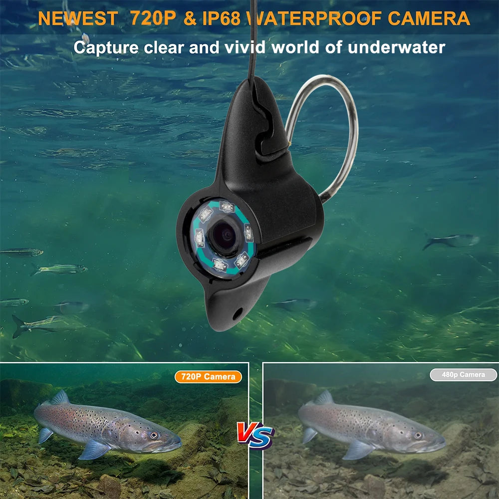 Fish Finder 4.3 Inch Color Monitor Underwater Visible Camera Infrared Night Vision Suitable For Ice Fishing And lake/boat/Sea