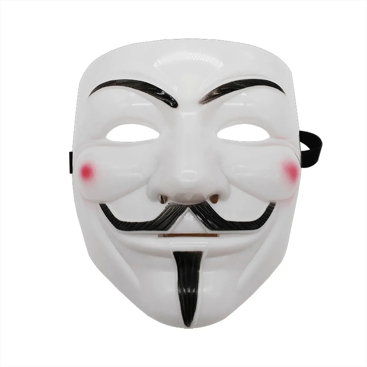 Guy Fawkes-Style Costume Mask – Black or White