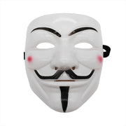 Guy Fawkes-Style Costume Mask – Black or White