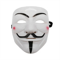 Guy Fawkes-Style Costume Mask – Black or White