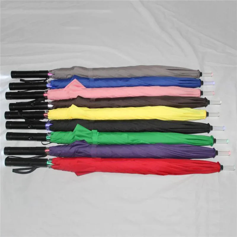 LED Light-Up Umbrella with Flashlight Handle – 4 Colours
