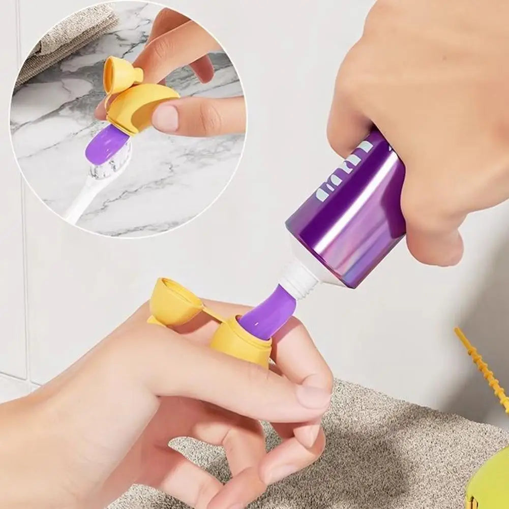 Banana-Shaped Travel Toothbrush & Mini-Tube Case