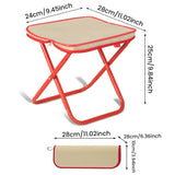 Portable Foldable Backpack Stool Lightweight Camping Picnic Fishing Chair with Mesh Bag Outdoor Adventure Seat for Hiking Travel