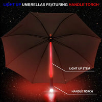 LED Light-Up Umbrella with Flashlight Handle – 4 Colours