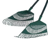 Long-Handled Leaf Grabber Rake – Carbon Steel Garden Leaf & Debris Collector (92cm)