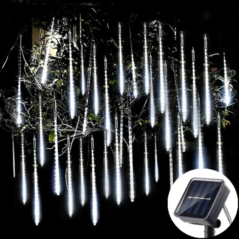 Solar Meteor Shower Lights – 8 Tubes, 30 or 50 cm