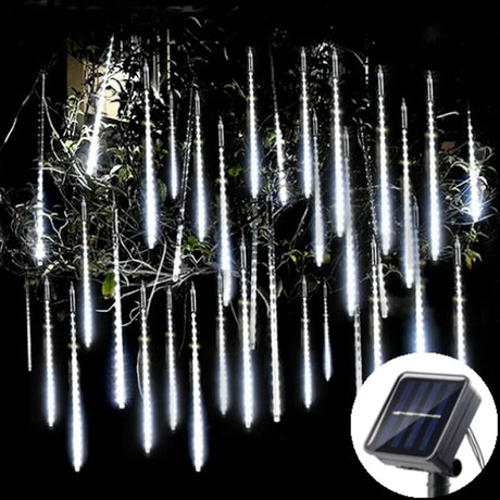 Solar Led Light Outdoor Meteor Shower Rain Lights Waterproof Garden Decor Outdoor Street Garland New Year Christmas Decoration