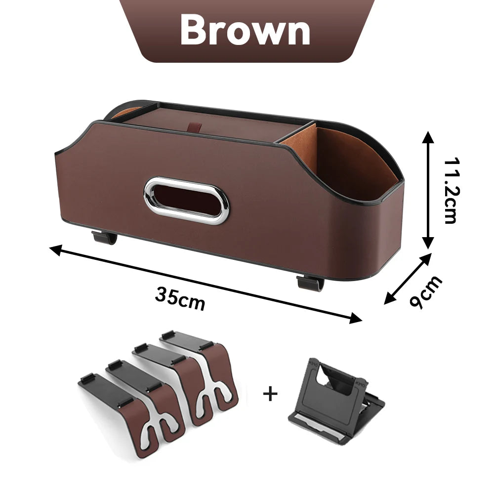 Car Tissue Box Cup Holder Backseat Seat Back Storage Multifunctional Bag  Accessories For Jeep Cherokee COMPASS RENEGADE