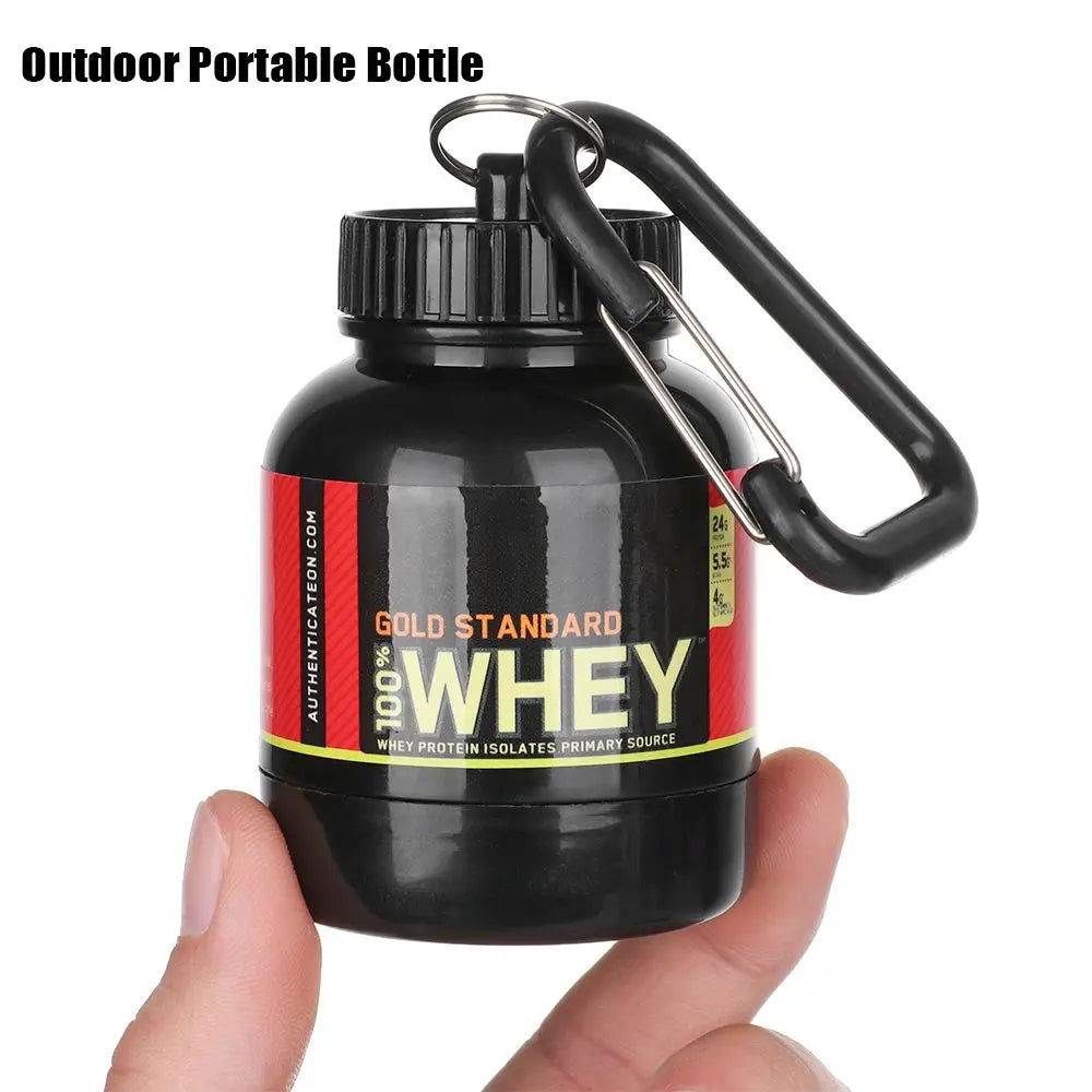 Portable Protein Powder Container with Funnel
