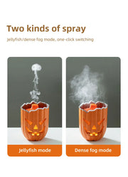 Halloween Pumpkin Aroma Diffuser & Humidifier – LED Night Light USB Essential Oil Mister