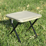 Portable Foldable Backpack Stool Lightweight Camping Picnic Fishing Chair with Mesh Bag Outdoor Adventure Seat for Hiking Travel