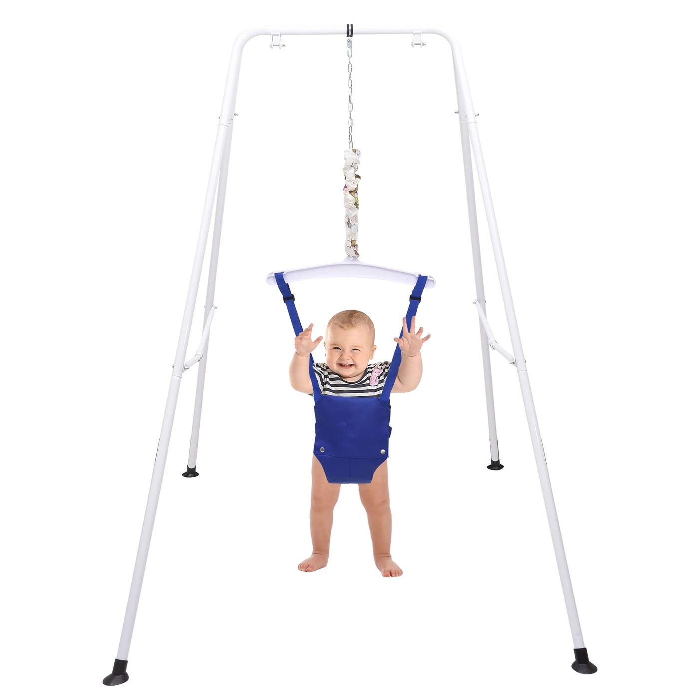 Baby Jumper Swing Outdoor Foldable Swing Set with Stand Multipurpose Playset,Outside Bouncers for Children 6 Months to 1.5 Years