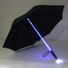 LED Light Up Umbrellas with Flashlight Handle, Clear, Black, Gray, Red