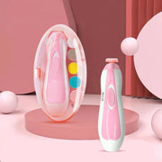 Electric Baby Nail File Set with LED Light – Pink or Blue