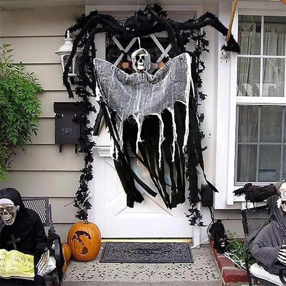 Hanging LED Skeleton Ghost Halloween Decoration