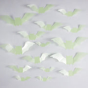 Glow-in-the-Dark Halloween Bat Wall Decals – 16 Piece Set