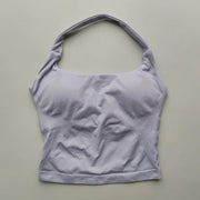 Backless Halter Sports Top – 45 Colour & Size Options