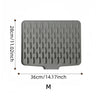 Silicone Drain Mat for Sink, Kitchen Fruit and Vegetable Dish Draining Drying Mat, Household Countertop Heat Insulation Mat