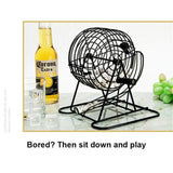 Deluxe Bingo Set Board Game Toys Large Groups Gathering Party Lottery Game Props Manual Lottery Machine Tabletop Game Toys