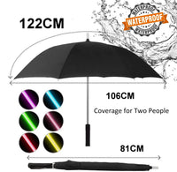 LED Light-Up Umbrella with Flashlight Handle – 4 Colours