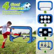 4-Mode Pop-Up Kids Soccer Training Goal