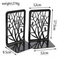 Black Tree-of-Life Metal Desktop Bookends