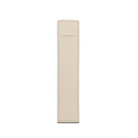 Pu Leather Pen Bag Elastic Buckle Book Notebook Fashion School Pen Case for Office Meeting Easy Carry Office Student Stationery