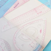 Transparent French-Curve Sewing & Drawing Templates – 3 Sets