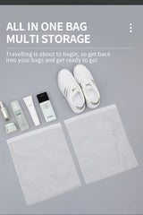 Portable Shoe Storage Drawstring Eco Storage Bag for Sundries Non-woven Bag Cover Anti-yellow White Shoe Dustproof Shoe Cover