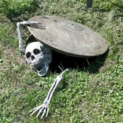 Skeleton Skull & Hand Lawn Stakes Halloween Decoration Set