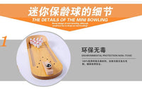 Wooden Desktop Mini Bowling Game Set