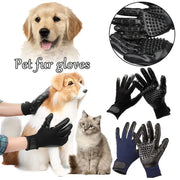 Black Soft-Nodule Pet Grooming Glove