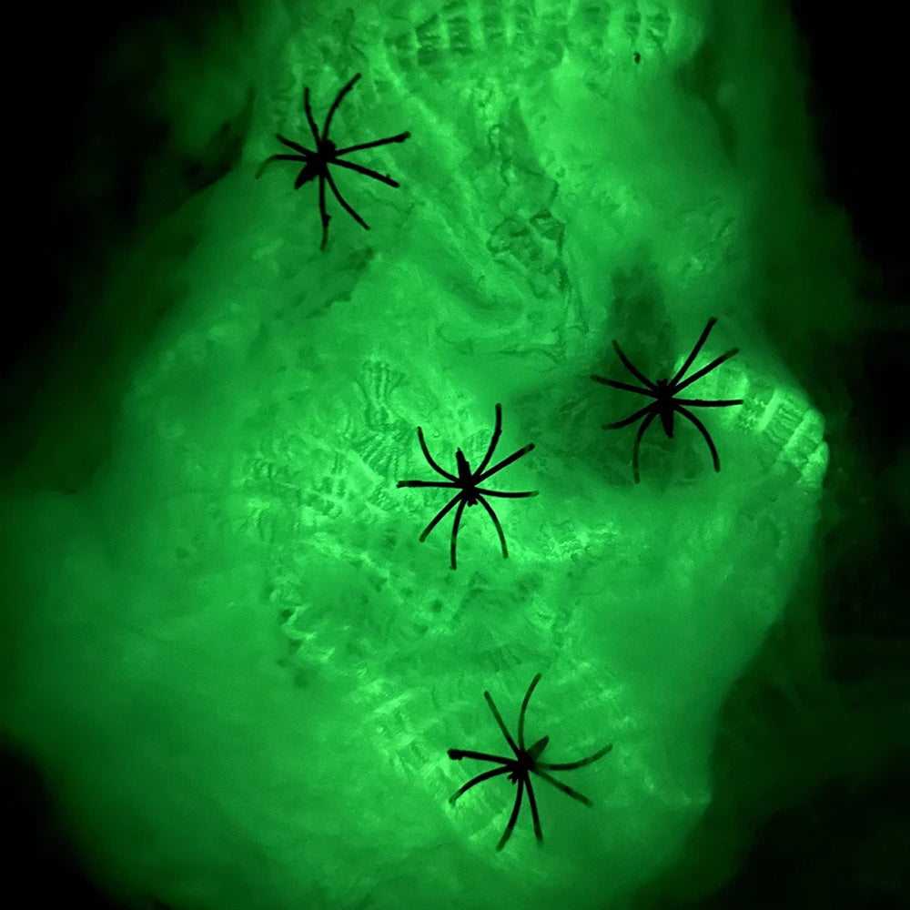 Luminous Stretchable Halloween Cobweb – 20g–100g