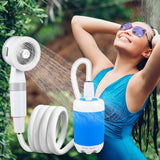 Portable Camping Shower Pump with Digital Display 4000mAh Upgraded Rechargeable Electric Shower Pump for Camping Beach Dormitory