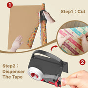 Gift-Wrapping Paper Cutter & Tape Dispenser Set