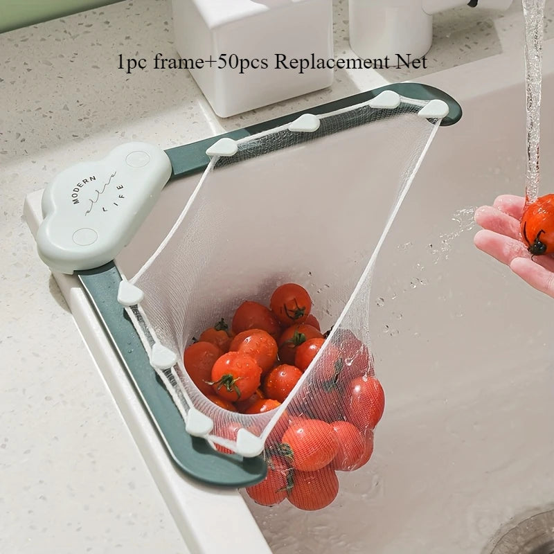 51-Piece Triangle Sink Strainer & Storage Set