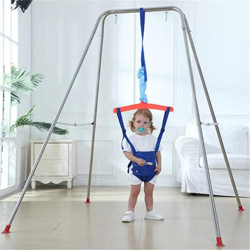 Adjustable Doorway Baby Jumper Seat – Blue