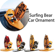 Magnetic Sailboat Swing Bear Car Dashboard Ornament – Sliding Cartoon Decoration