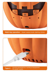 Halloween Pumpkin Essential Oil Aroma Diffuser Humidifier LED Night Light USB Humidifier For Office Room Decor