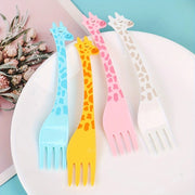 12pcs - Reusable Giraffe Exquisite Fruit Fork - Perfect for Snacks, Cakes, and Fruit Decoration - Perfect for Outdoor Use