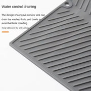 Grey Ridged Silicone Dish-Drying Mat – 3 Sizes