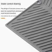 Grey Ridged Silicone Dish-Drying Mat – 3 Sizes