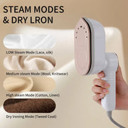 Compact Handheld Steam Iron for Home & Travel – 4 Colours